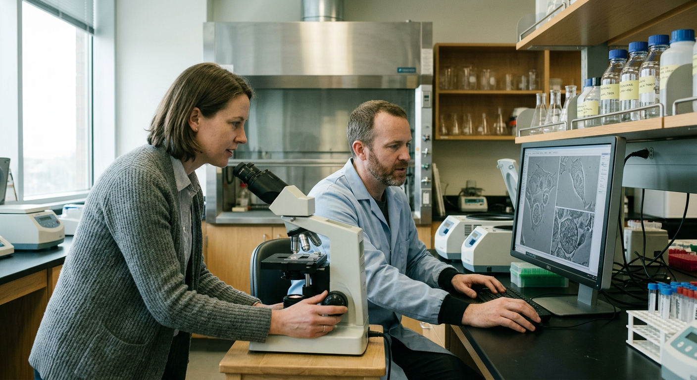 Researchers analyze clinical trial data to determine the long-term effectiveness of kidney therapeutics.