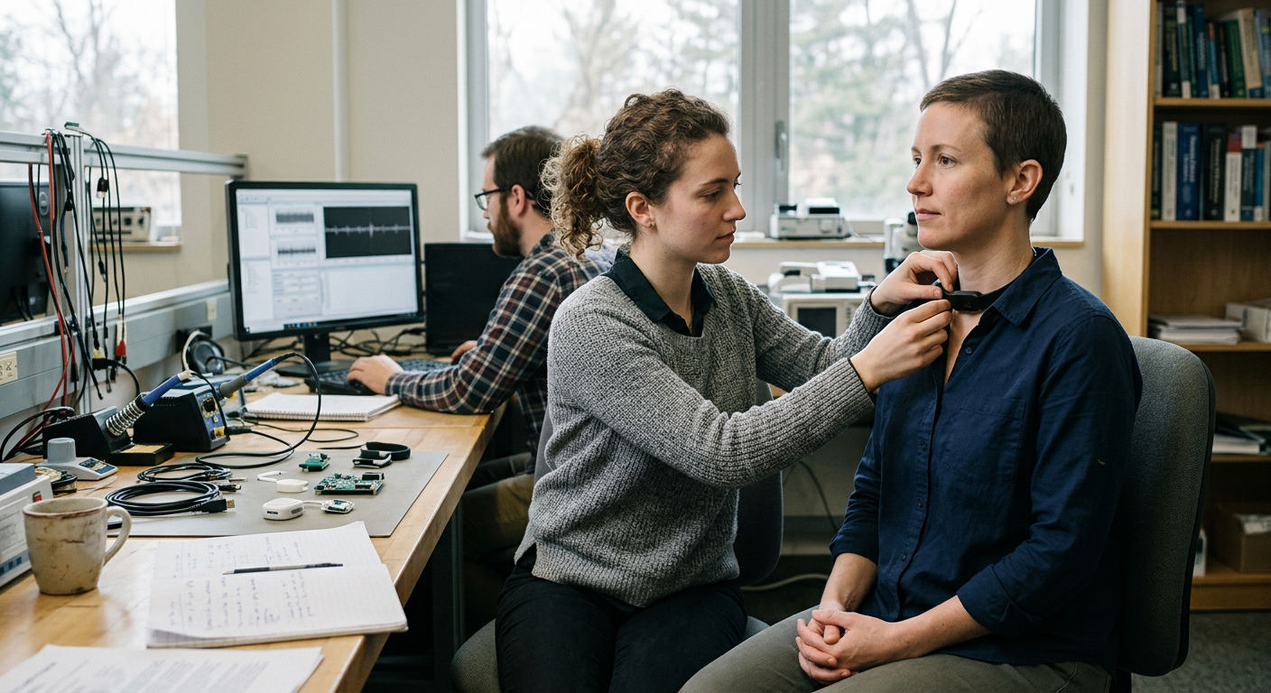 A wearable sensor designed to track systemic inflammatory tone in critical care settings.