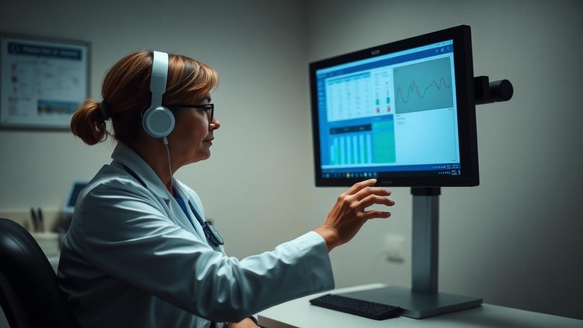 A general research scene captures the kind of comparative study setting where physicians and language models are tested side by side on diagnostic cases.