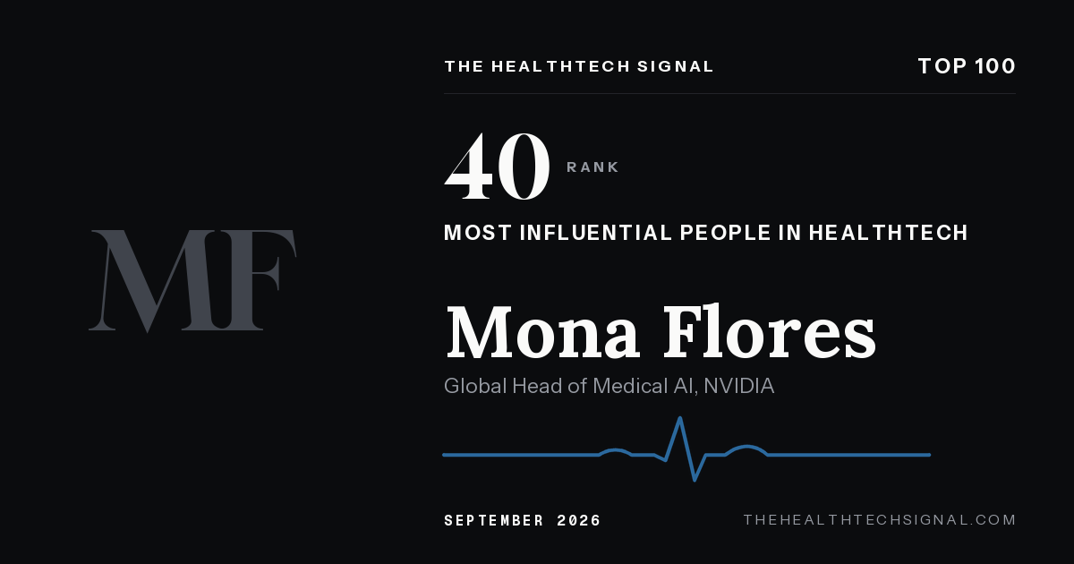 Mona Flores ranking card, The HealthTech Signal Top 100